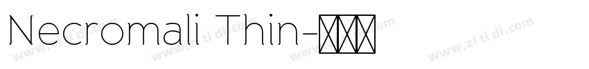 Necromali Thin字体转换